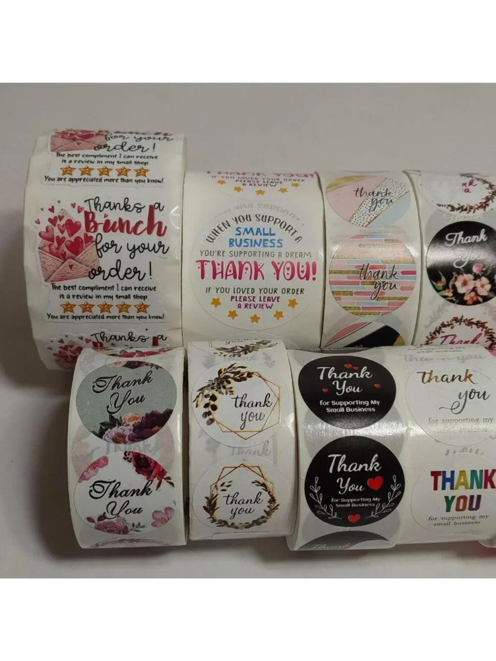 Thank You Stickers 10 Rolls